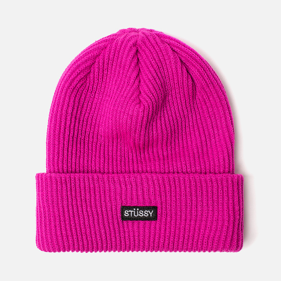 Шапка Stussy Small Patch Watch Pink