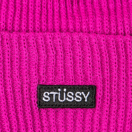 Шапка Stussy Small Patch Watch Pink