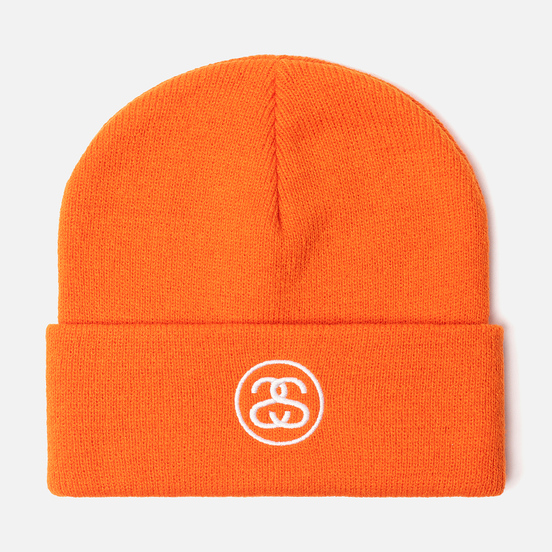 Шапка Stussy SS-Link Cuff Athletic Orange