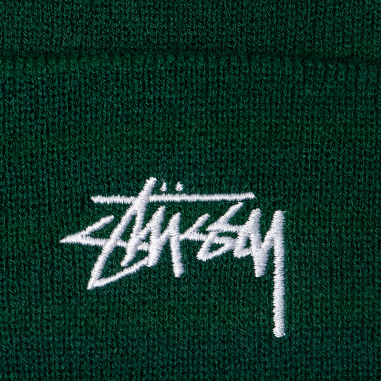 Шапка Stussy Stock Cuff Embroidered Logo Forest