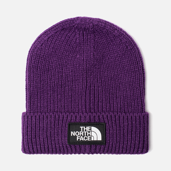 Шапка The North Face TNF Logo Box Cuffed Beanie Hero Purple