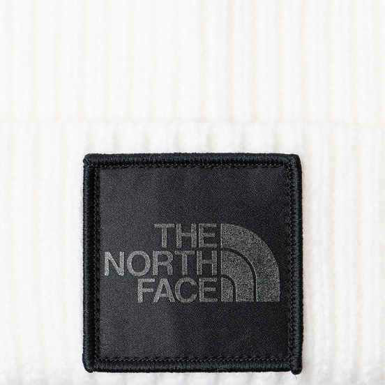 Шапка The North Face TNF Logo Box Cuffed Beanie TNF White/Silver Reflective