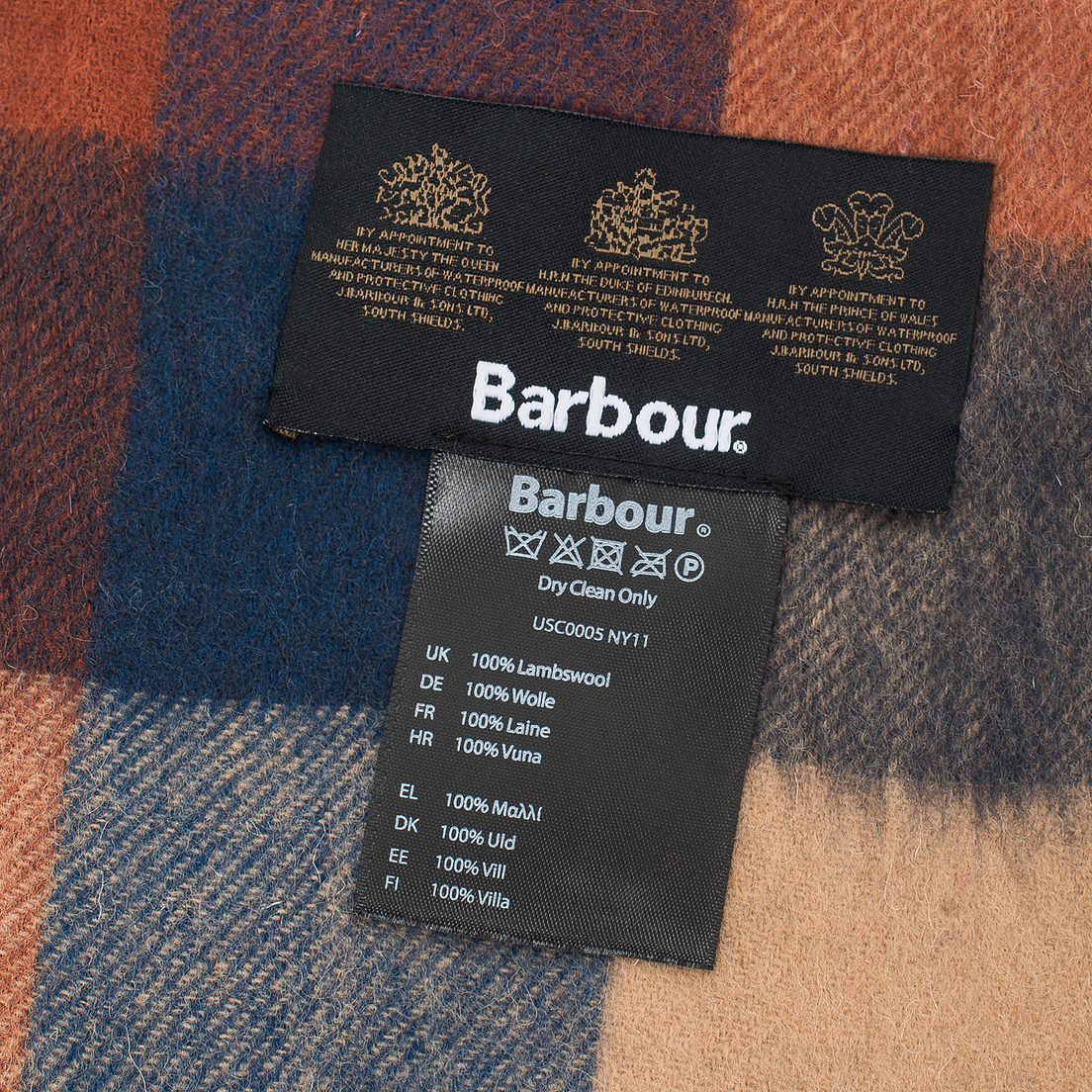 Barbour Шарф Large Tattersall Lambswool