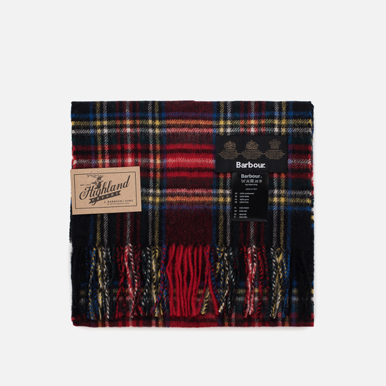 Шарф Barbour New Check Tartan Black Stewart