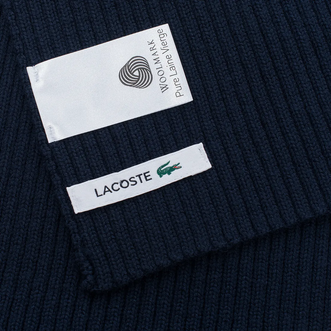 Lacoste Шарф Green Croc Wool