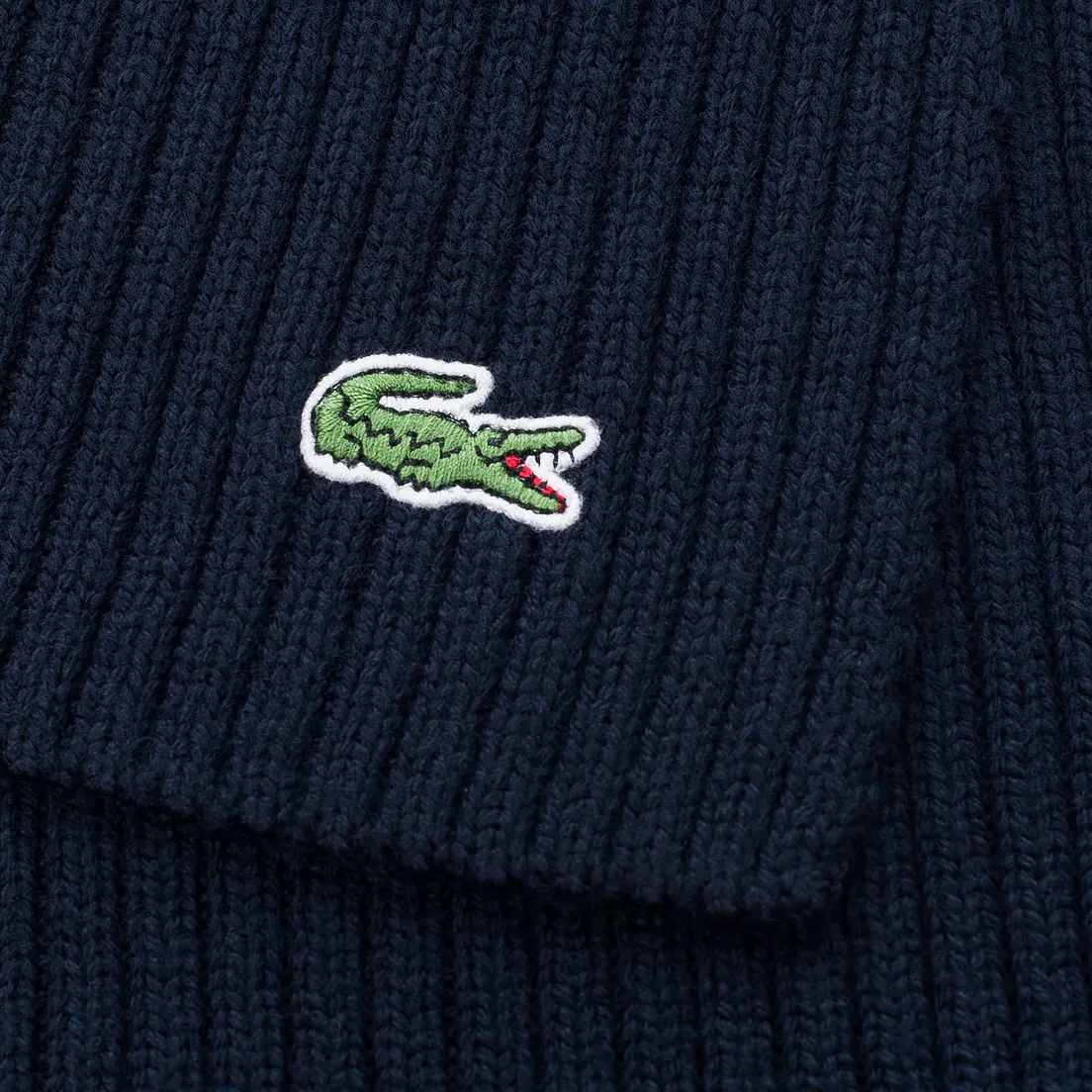 Lacoste Шарф Green Croc Wool