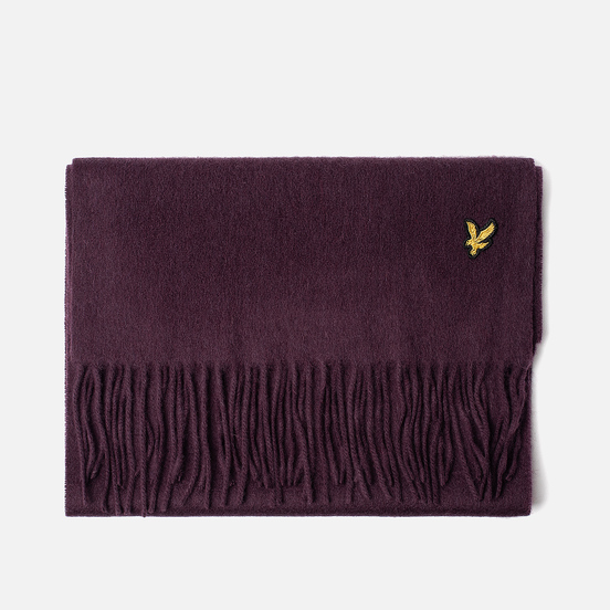 Шарф Lyle & Scott Plain Lambswool Burgundy