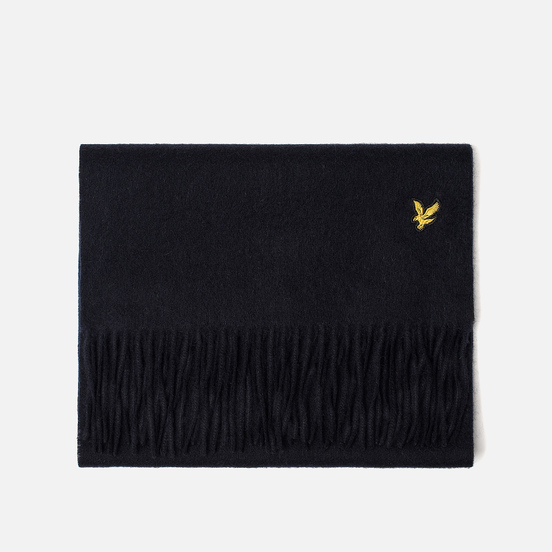 Шарф Lyle & Scott Plain Lambswool Dark Navy