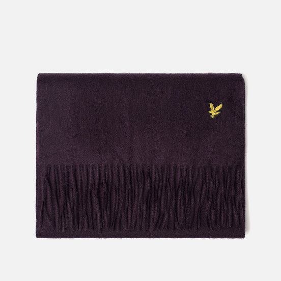 Шарф Lyle & Scott Plain Lambswool Deep Plum