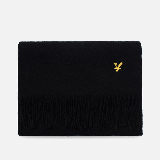 Шарф Lyle & Scott Plain Lambswool True Black