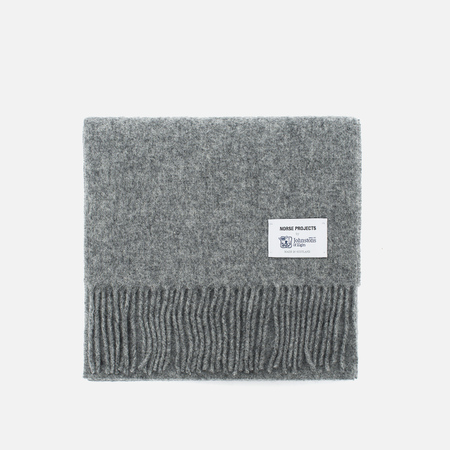 Шарф Norse Projects x Johnstons Lambswool Mouse Grey Melange