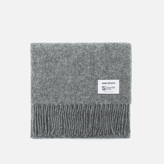 Шарф Norse Projects x Johnstons Lambswool Mouse Grey Melange