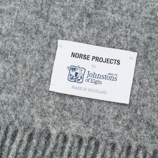Шарф Norse Projects x Johnstons Lambswool Mouse Grey Melange