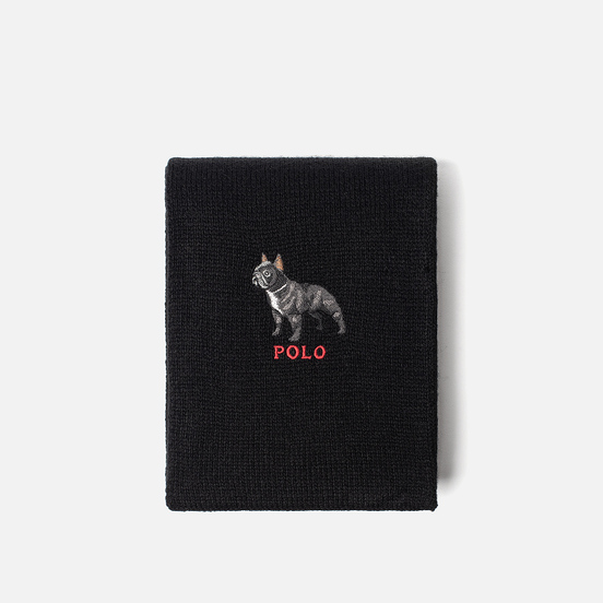 Шарф Polo Ralph Lauren French Bulldog Wool Blend Black