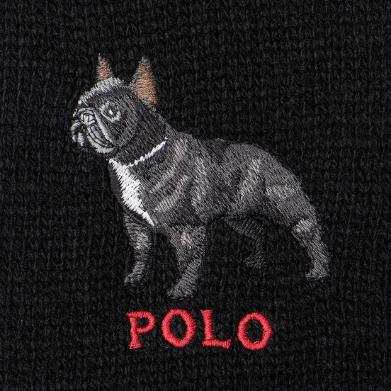 Шарф Polo Ralph Lauren French Bulldog Wool Blend Black