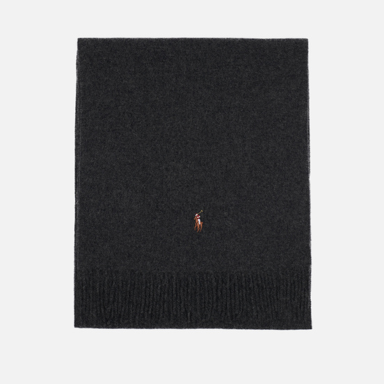 Шарф Polo Ralph Lauren Oblong Sigh It Wool Charcoal Heather