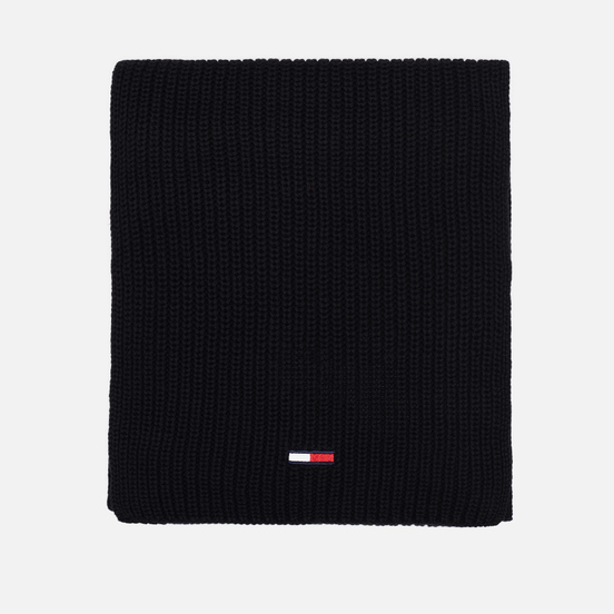 Шарф Tommy Jeans Basic Flag Rib Black