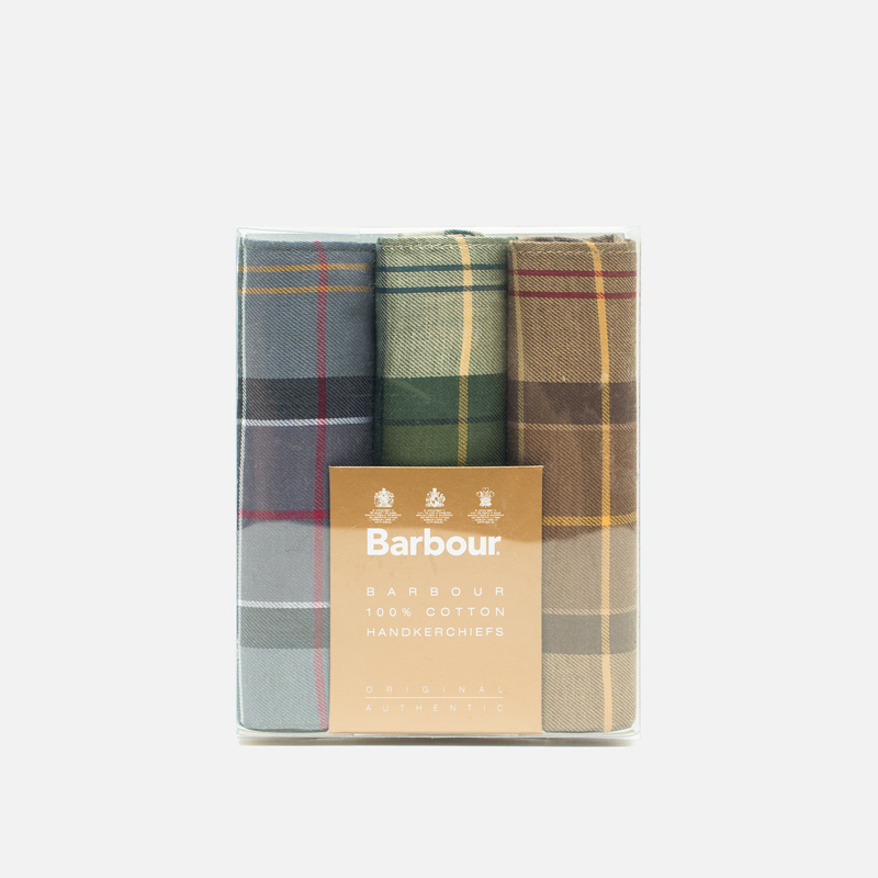 Barbour Набор платков Assorted Tartan Cotton 3 pcs
