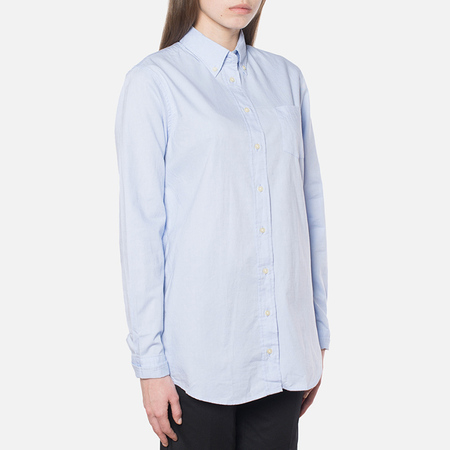 Женская рубашка Gant Yale Co-Op Oxford Sea Blue