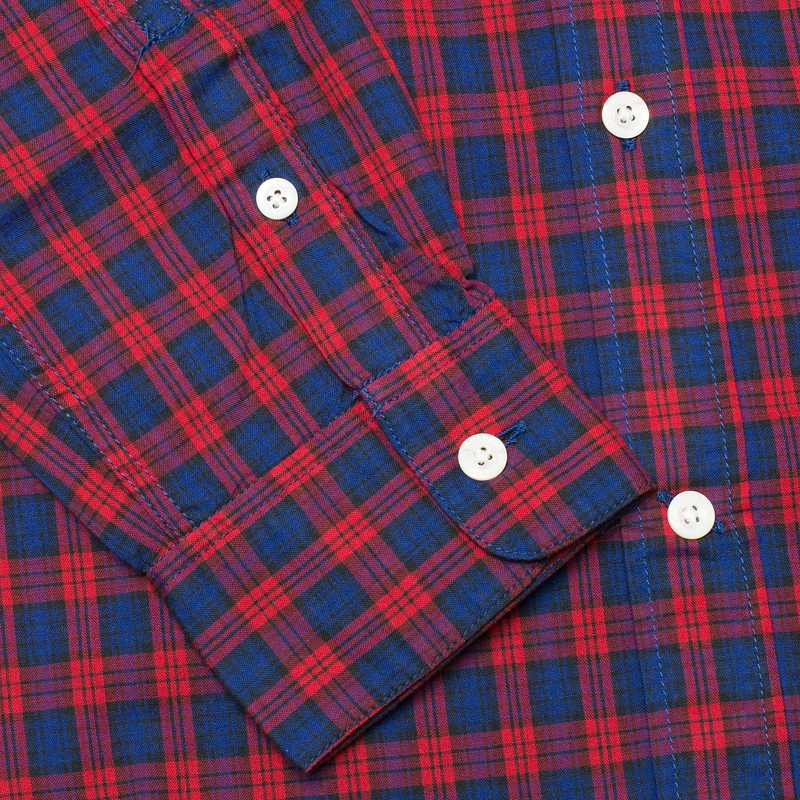 Woolrich Мужская рубашка Madras Long Sleeve