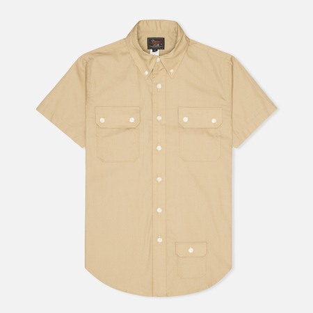 Мужская рубашка Woolrich Woolen Mills 3 Pocket Button Down SS Khaki