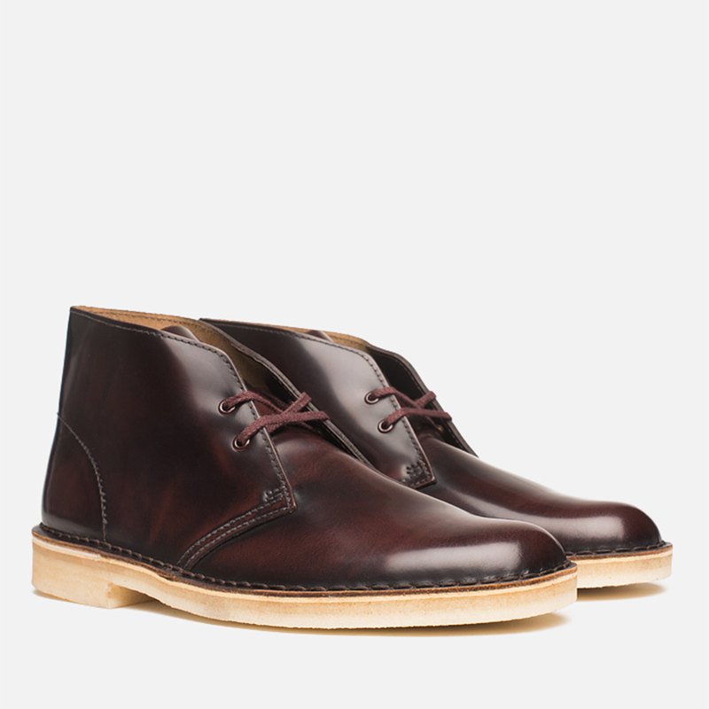 clarks oxblood desert boots