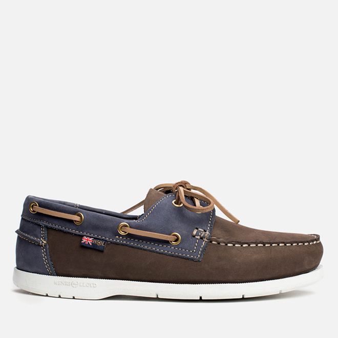 Мужские ботинки Henri Lloyd Arkansa Boat Shoe Dark Brown/Dark Navy