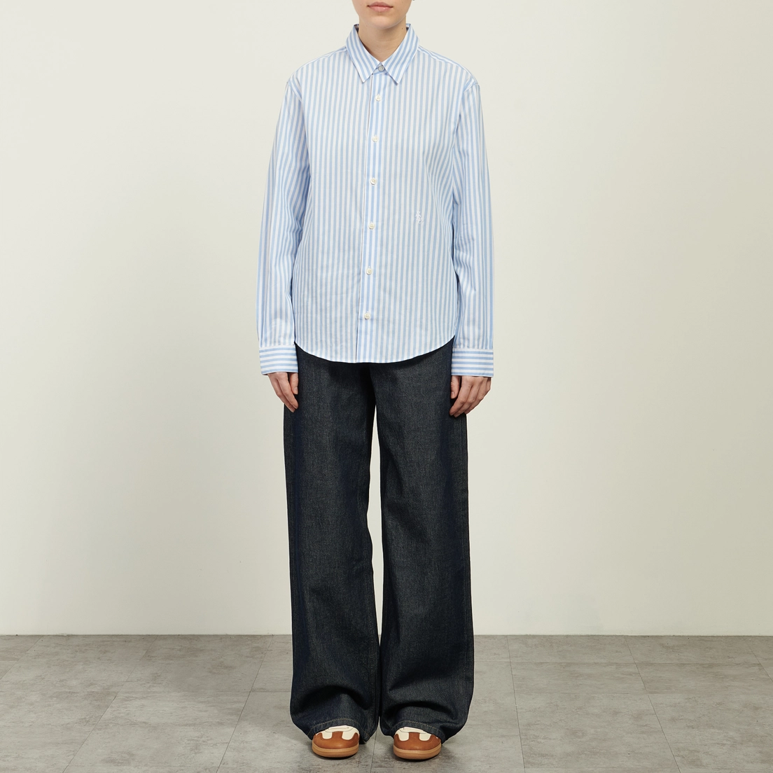 Sporty & Rich Женская рубашка SRC Embroidered Button Down