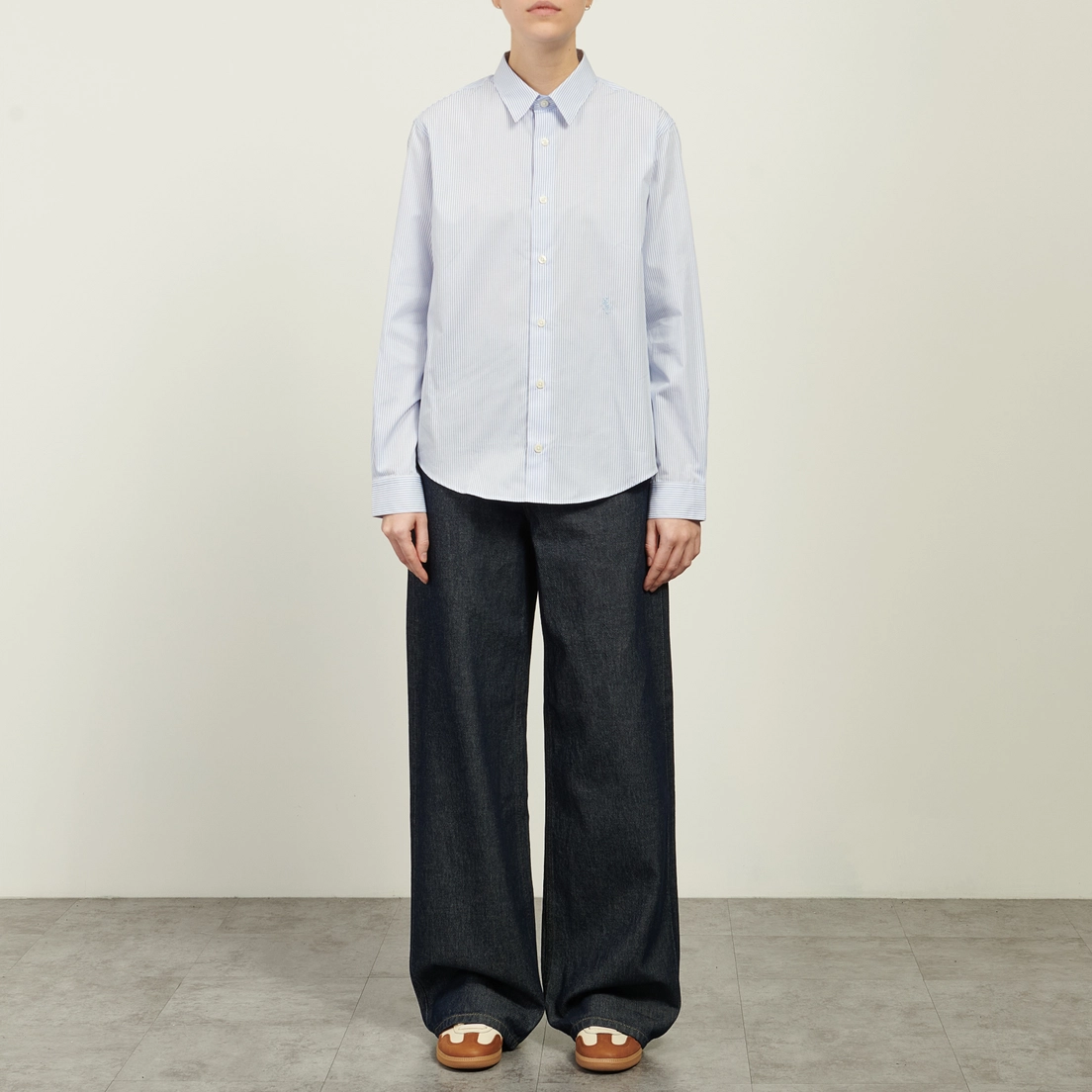 Sporty & Rich Женская рубашка SRC Embroidered Button Down