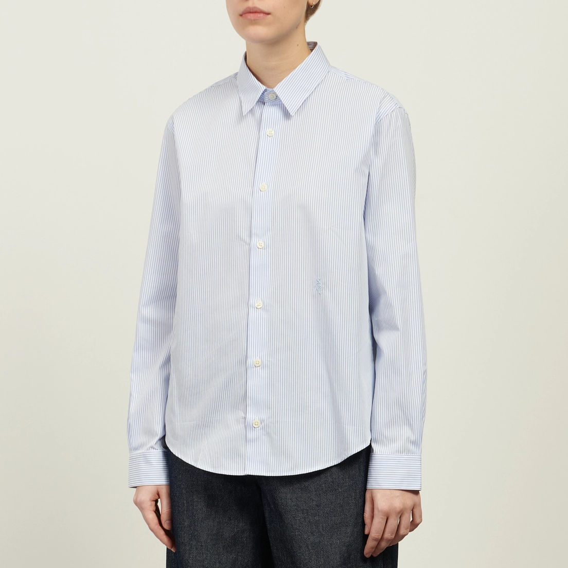 Sporty & Rich Женская рубашка SRC Embroidered Button Down