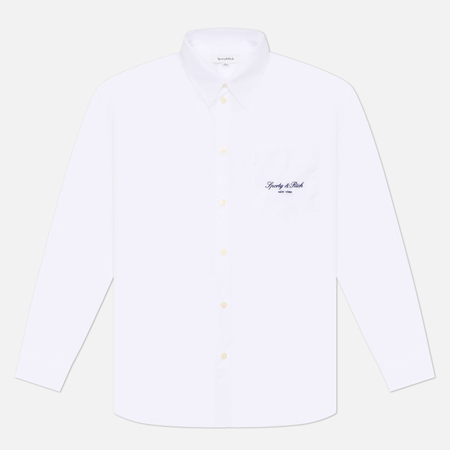 Женская рубашка Sporty & Rich Signature NY Oversized, цвет белый, размер XS