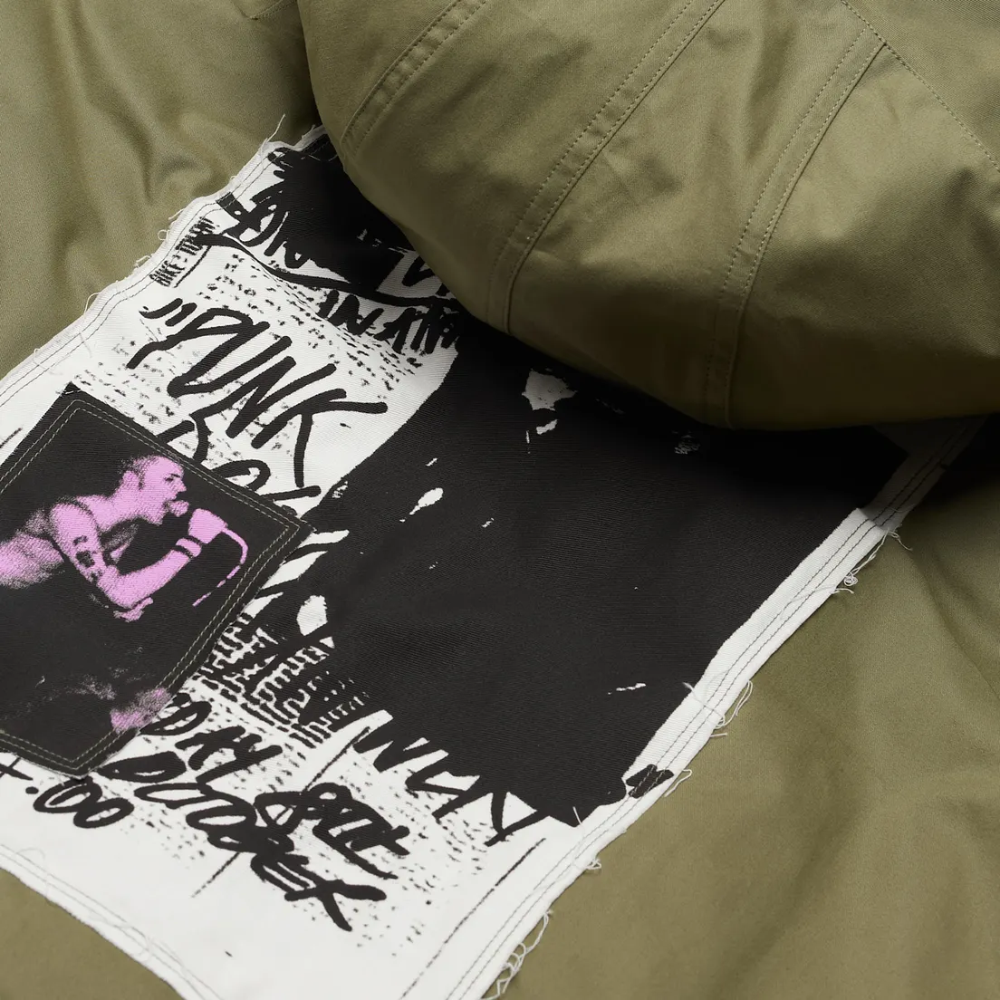 Fred Perry x Raf Simons Мужская куртка парка Detachable Fleece Liner