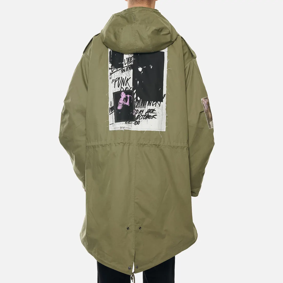 Fred Perry x Raf Simons Мужская куртка парка Detachable Fleece Liner