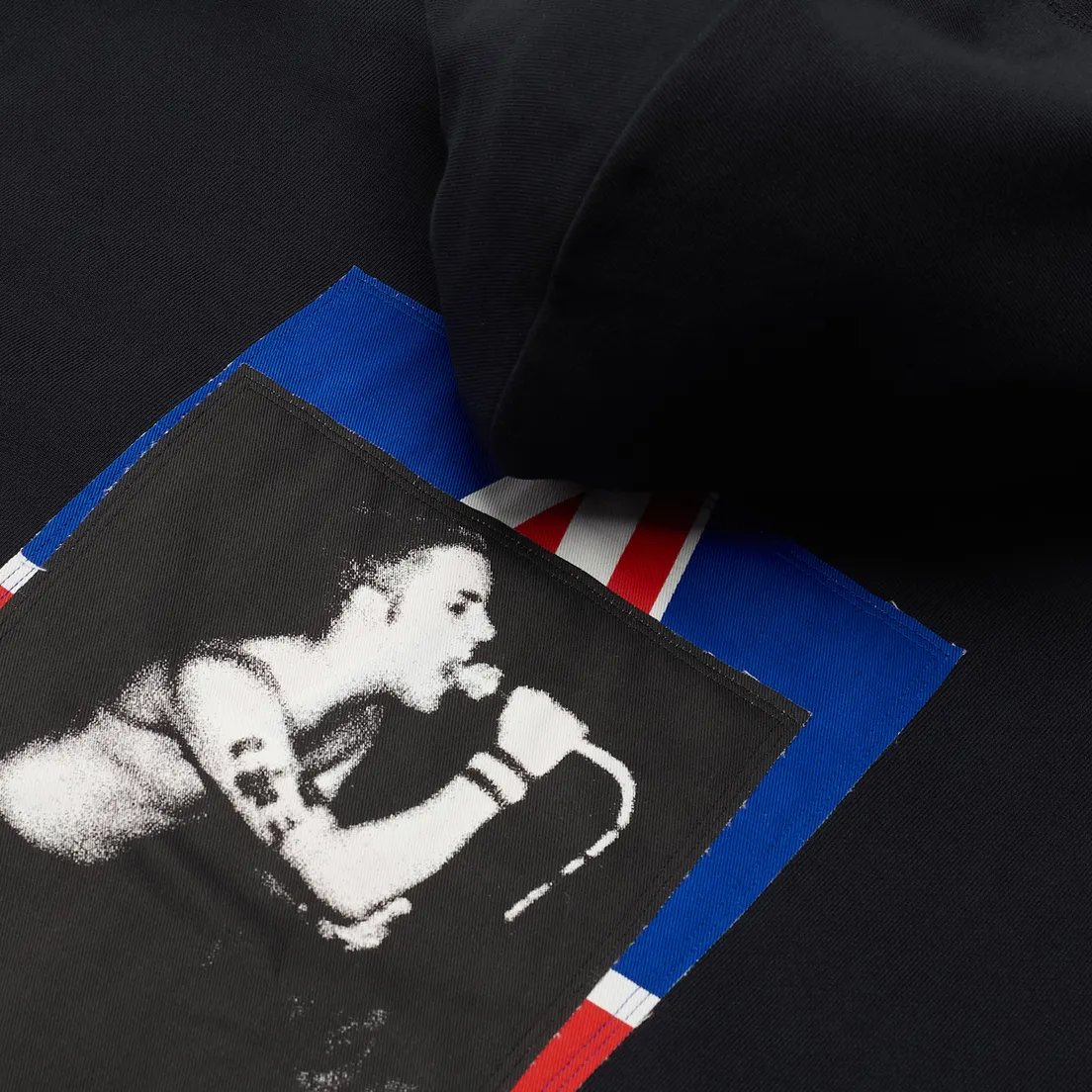 Fred Perry x Raf Simons Мужская толстовка Printed Patch Zip Hoodie