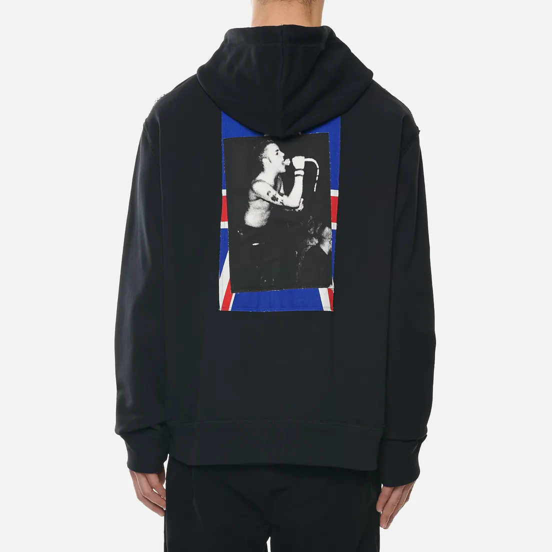 Fred Perry x Raf Simons Мужская толстовка Printed Patch Zip Hoodie