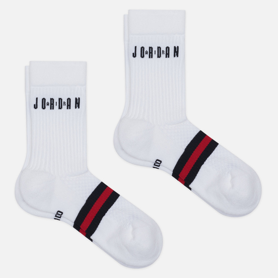 Комплект носков Jordan 2-Pack Legacy Crew White/Gym Red/Black