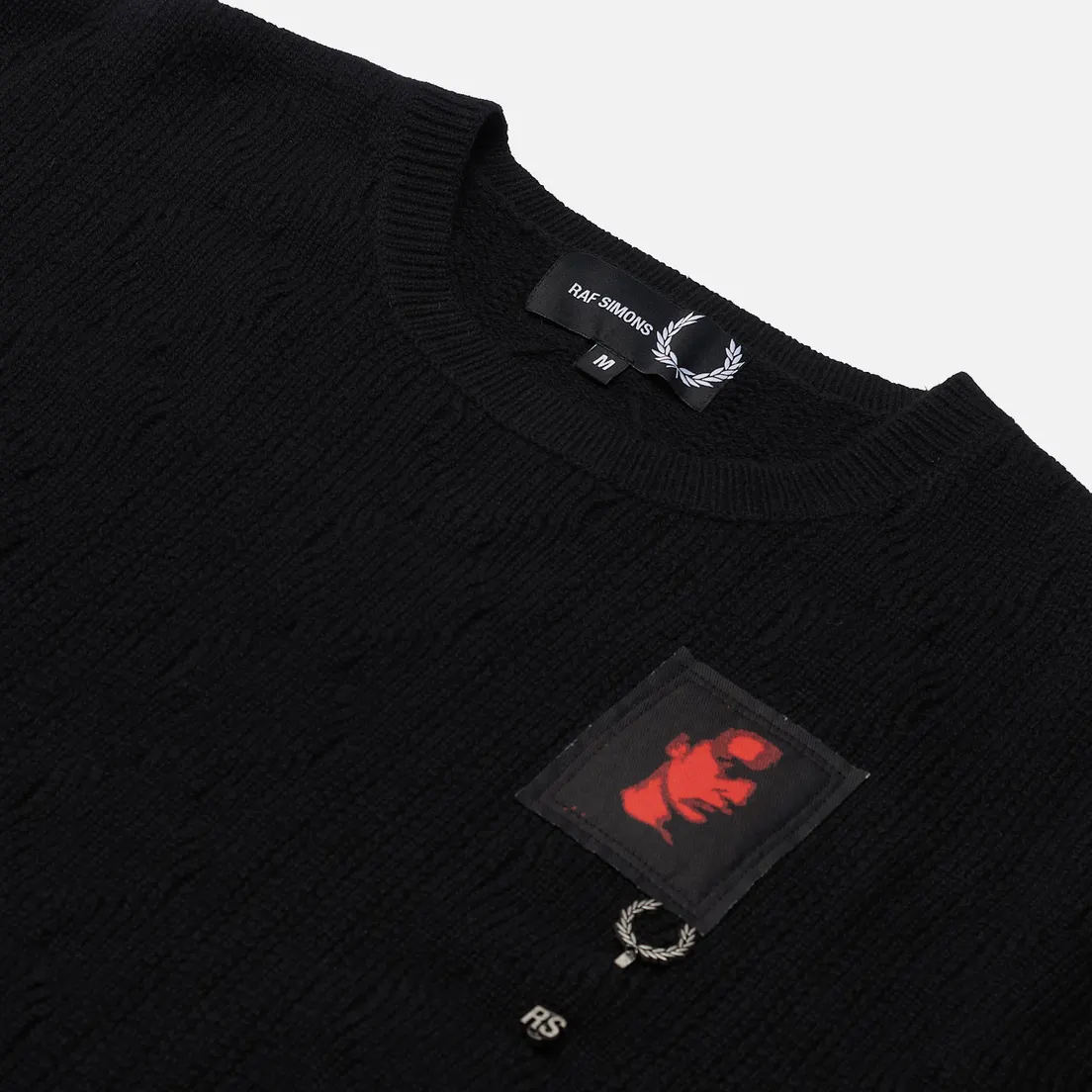 Fred Perry x Raf Simons Мужской свитер x Raf Simons Oversized Printed Patch