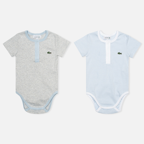 Набор детских пижам Lacoste Baby Boy 2 Sleepsuits, 4J8139CTU