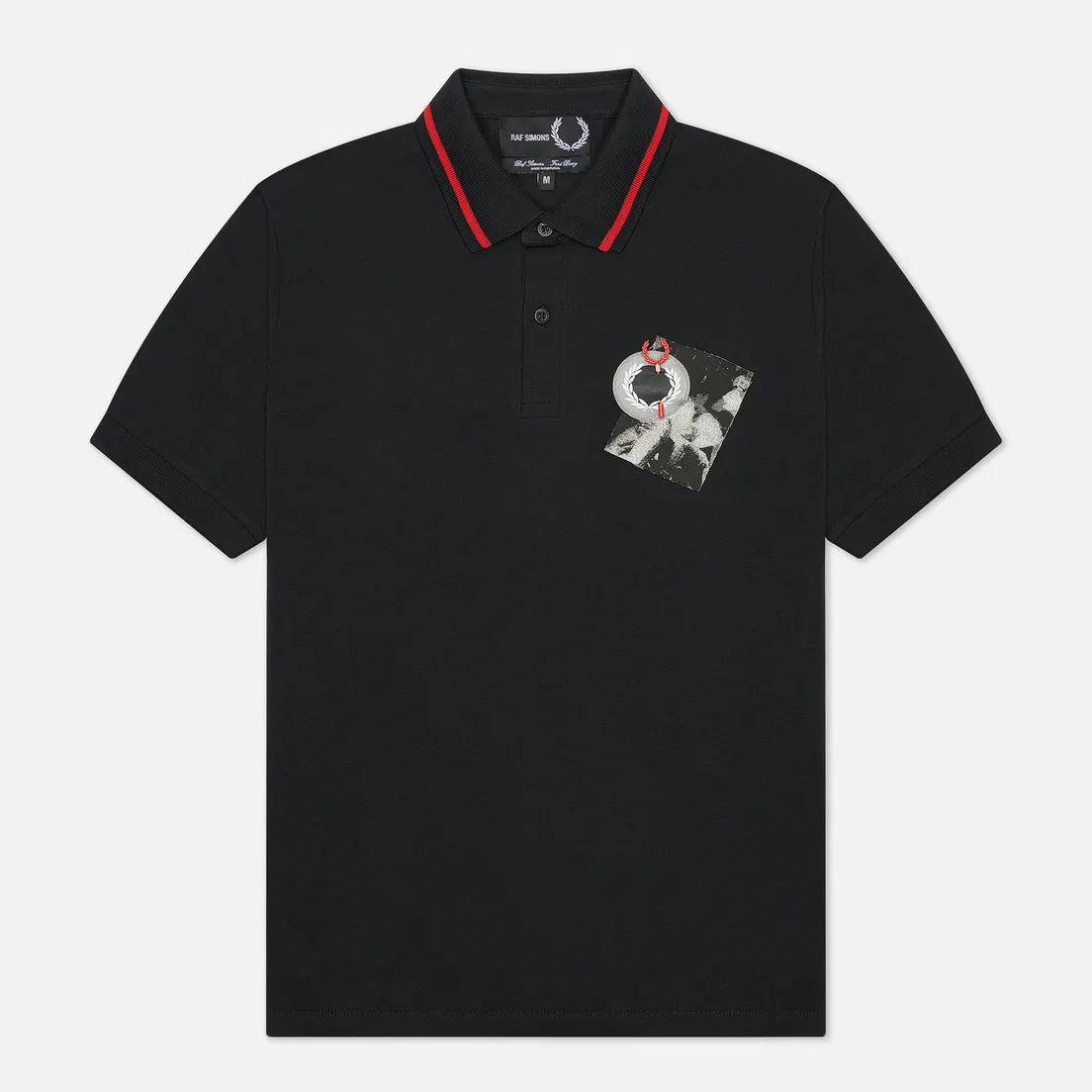 Fred Perry Мужское поло x Raf Simons Tipped Chest Patch