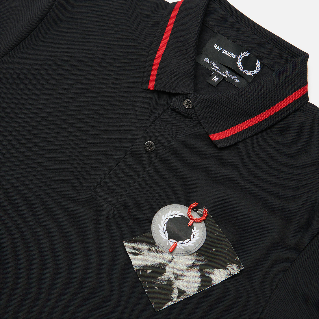 Fred Perry Мужское поло x Raf Simons Tipped Chest Patch