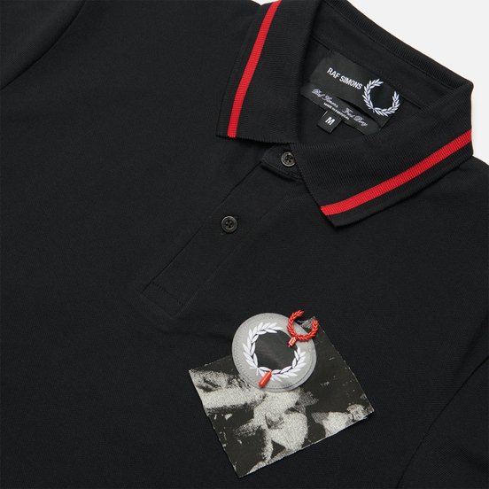 Мужское поло Fred Perry x Raf Simons Tipped Chest Patch Black