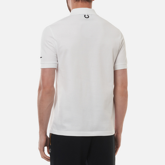 Мужское поло Fred Perry x Raf Simons Chest Patch White