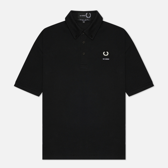 Мужское поло Fred Perry x Raf Simons Button Down Black