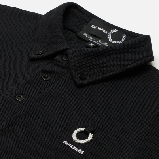 Мужское поло Fred Perry x Raf Simons Button Down Black