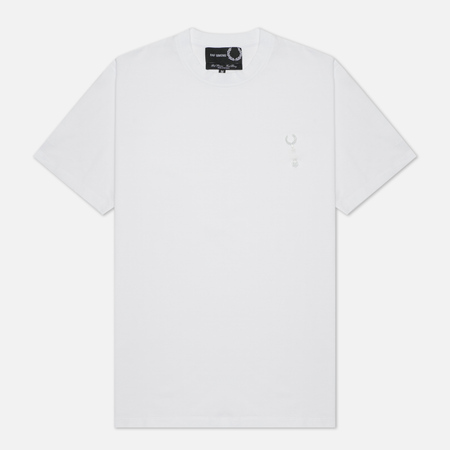 Мужская футболка Fred Perry x Raf Simons Laurel Pin Detail цвет белый размер S 5500₽