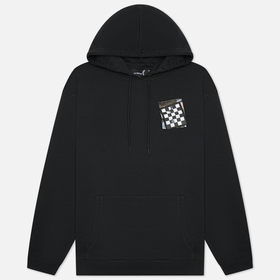 Мужская толстовка Fred Perry x Raf Simons Detail Printed Patch Hoodie Black