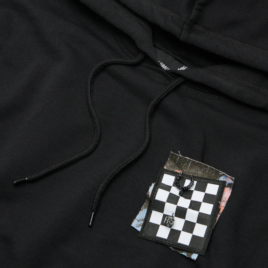 Fred Perry Мужская толстовка x Raf Simons Detail Printed Patch Hoodie