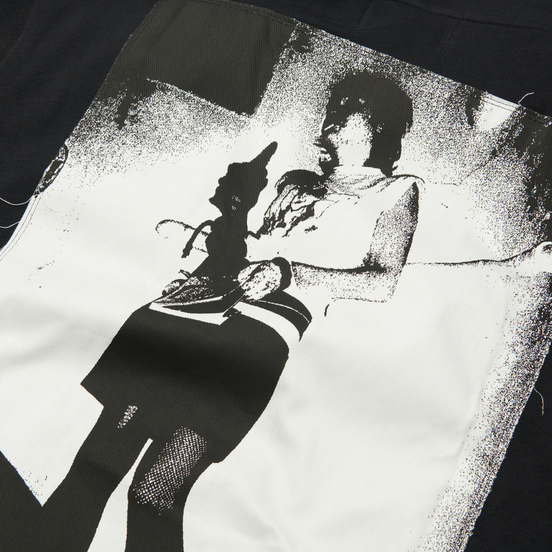 Мужская толстовка Fred Perry x Raf Simons Detail Printed Patch Hoodie Black