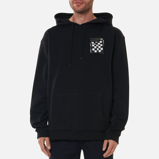 Мужская толстовка Fred Perry x Raf Simons Detail Printed Patch Hoodie Black