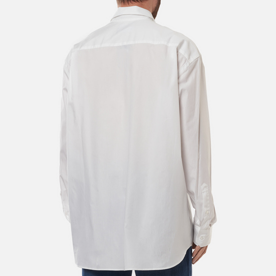 Мужская рубашка Fred Perry x Raf Simons Oversized Printed Patch White